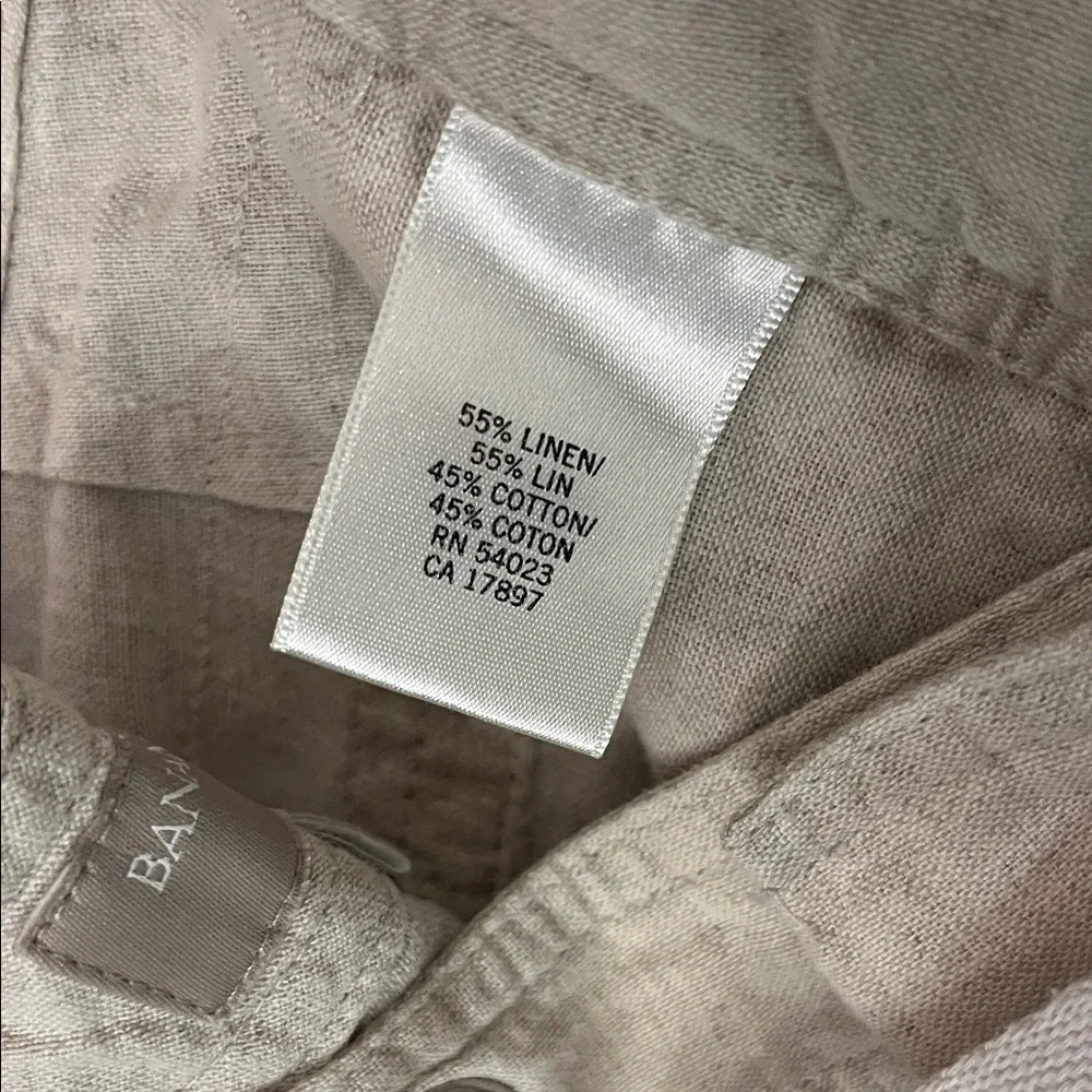 Banana Republic Cream Linen Pants
